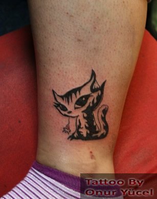 Kedi dövmesi - Cat Tattoo