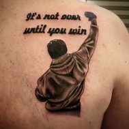 rocky balboa dövmesi ankara madline tattoo