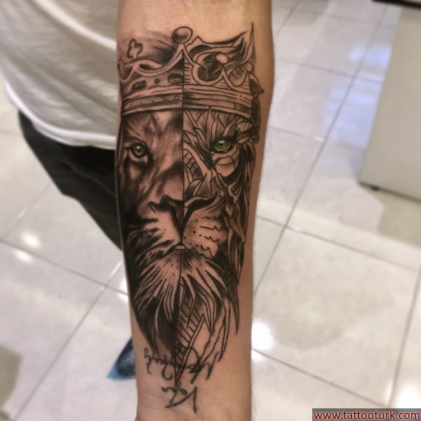aslan dövmesi
