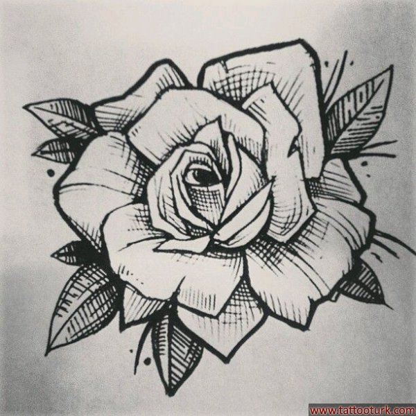 gül rose dövme modelleri dövme desenleri tattoo desing