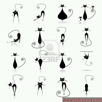 kedi cat dövme modelleri dövme desenleri tattoo desing