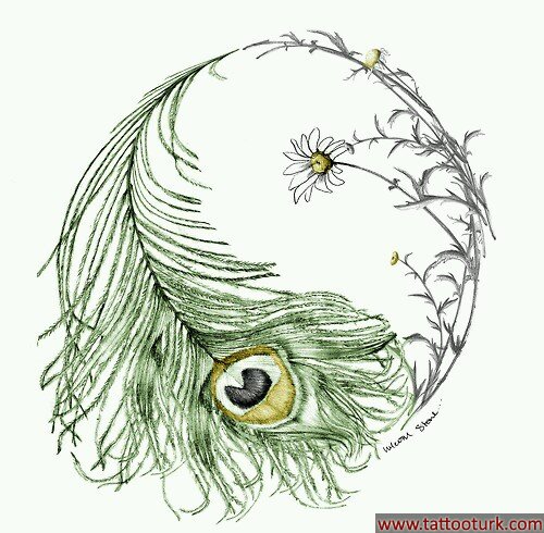 tüy çiçek dövme modelleri dövme desenleri tattoo desing