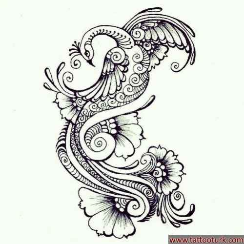 anka kuşu dövme modelleri dövme desenleri tattoo desing
