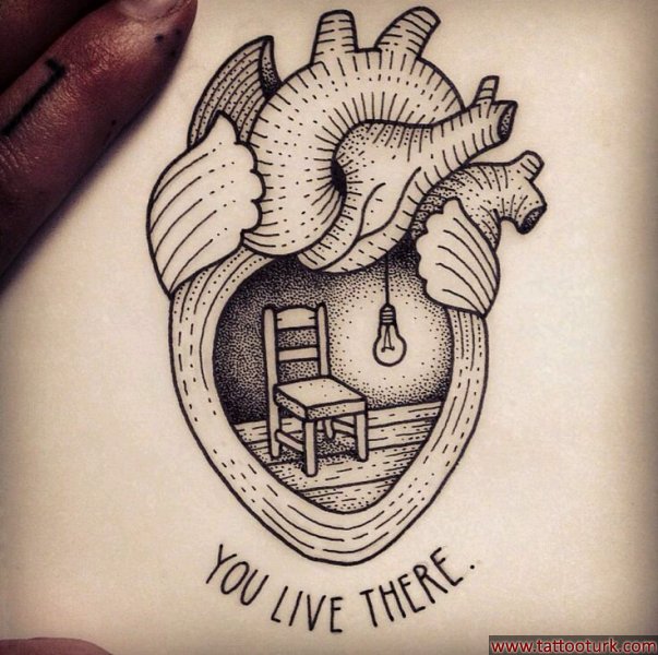 kalp line work dövme modelleri dövme desenleri tattoo desing