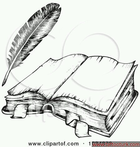 kitap kalem dövme modelleri dövme desenleri tattoo desing