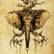fil ağaç elephant tree dövme modelleri dövme desenleri tattoo desing