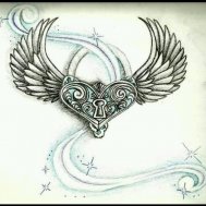kanat kalp dövme modelleri dövme desenleri tattoo desing