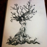 ağaç tree kadın dövme modelleri dövme desenleri tattoo desing