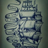 gemi old school dövme modelleri dövme desenleri tattoo desing
